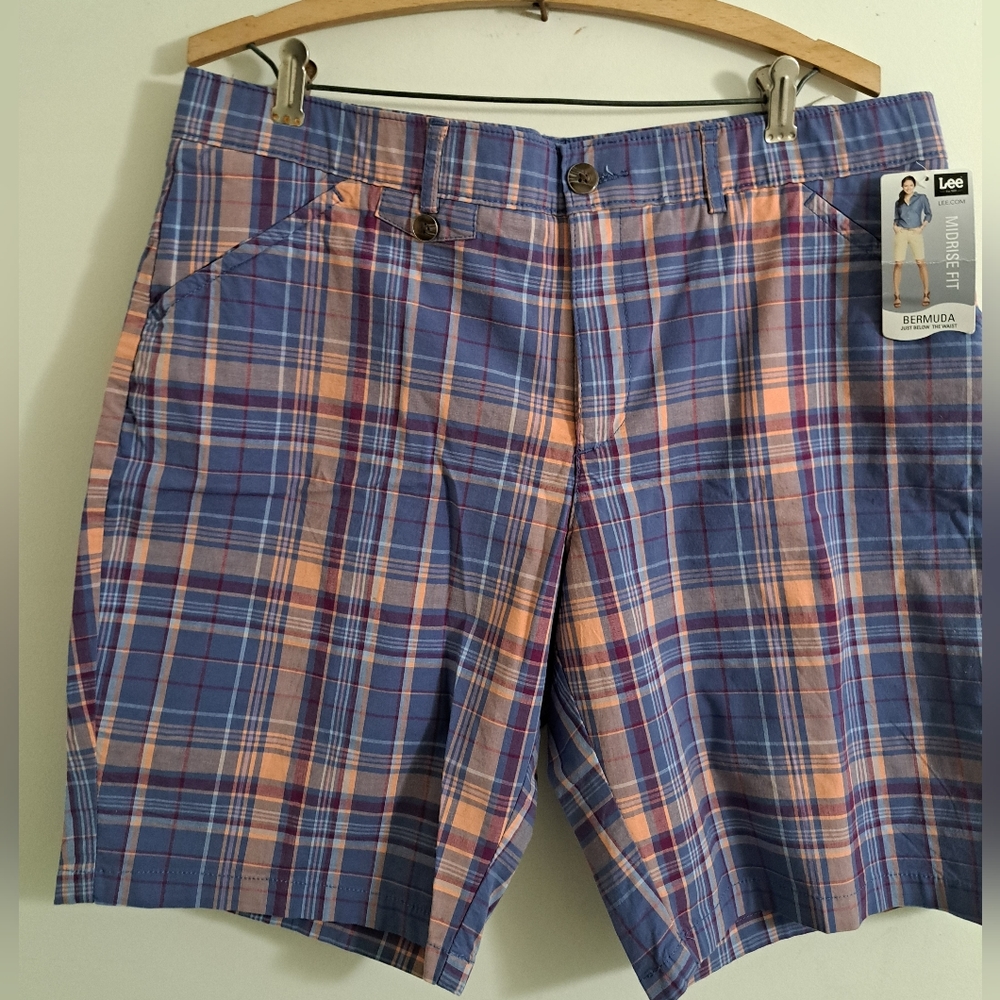 Lee Bermuda Plaid Shorts.